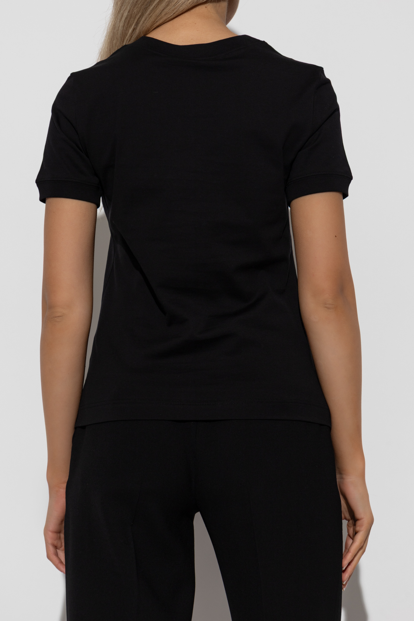 Black T-shirt with embroidered logo Dolce & Gabbana - Vitkac GB